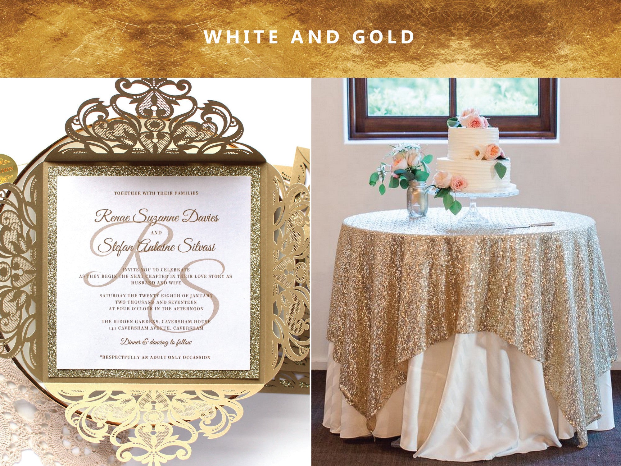 Gold and White Wedding Inspiration